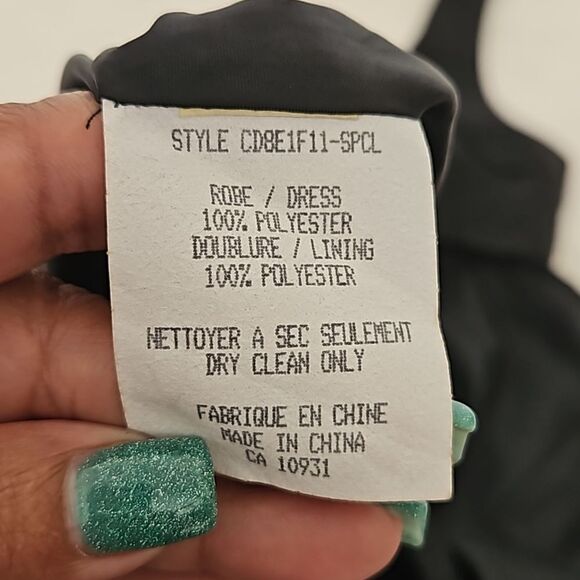 Calvin Klein Maternity Robe Slip-On Midi Dress With Low Back Black 6 - Picture 7 of 16